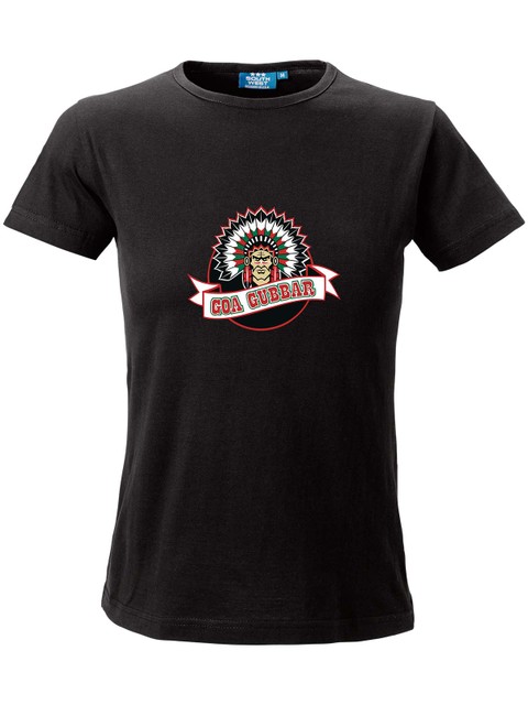 T-shirt Woman - Big logo, Black (Goa Gubbar Supportershop)