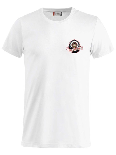T-shirt - Small logo, White (Goa Gubbar Supportershop)