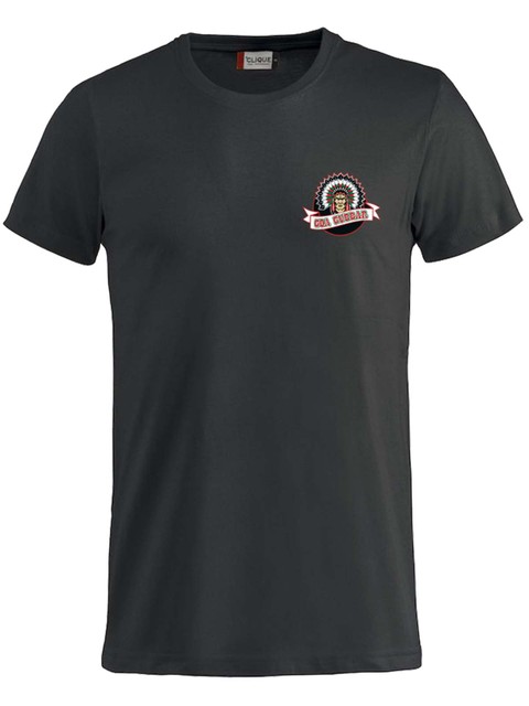 T-shirt - Small logo, Black (Goa Gubbar Supportershop)