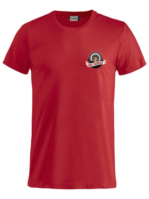 T-shirt - Small logo, Red (Goa Gubbar Supportershop)