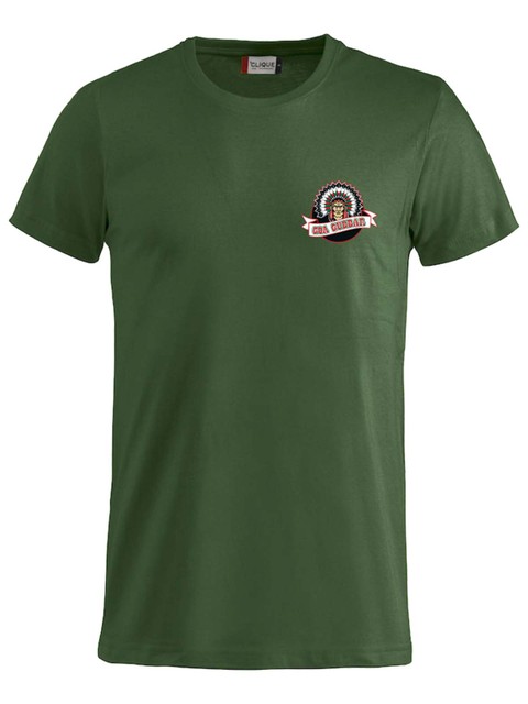 T-shirt - Small logo, Green (Goa Gubbar Supportershop)
