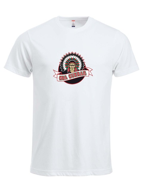 T-shirt - Big logo, White (Goa Gubbar Supportershop)