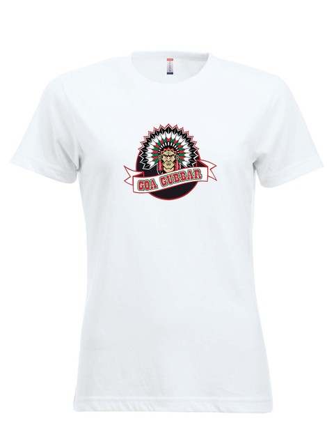 T-shirt - Big logo, White (Goa Gubbar Supportershop)