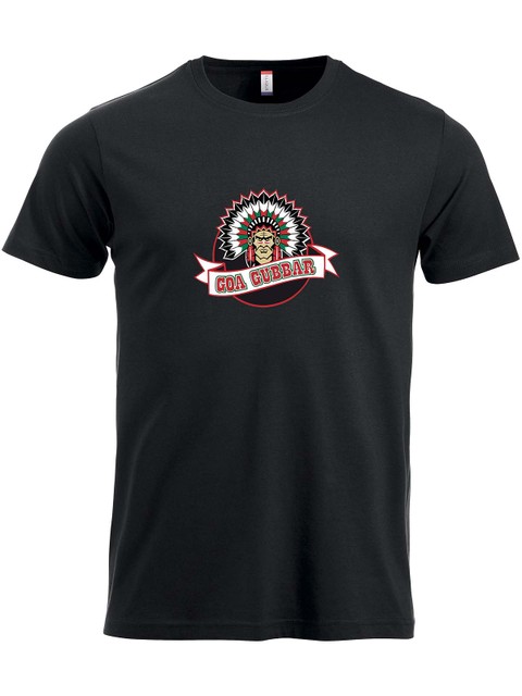 T-shirt - Big logo, Black (Goa Gubbar Supportershop)