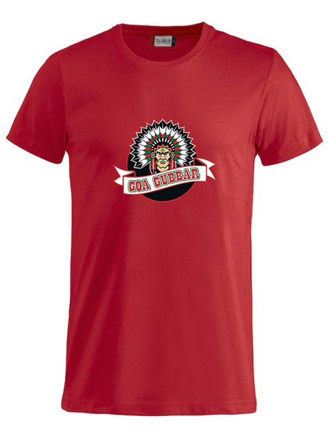 T-shirt - Big logo, Red (Goa Gubbar Supportershop)