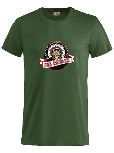 T-shirt - Big logo, Green (Goa Gubbar Supportershop)