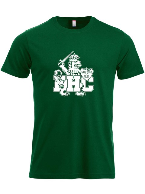 T-shirt - Vitt lejon, Green (Goa Gubbar Supportershop)