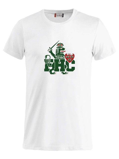 T-shirt Junior - Grönt lejon, White (Goa Gubbar Supportershop)