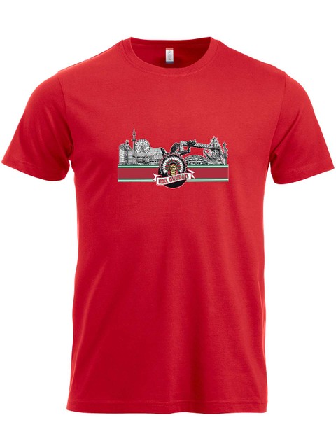 T-shirt - GBG siluett, Red (Goa Gubbar Supportershop)