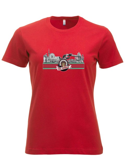 T-shirt - GBG siluett, Red (Goa Gubbar Supportershop)