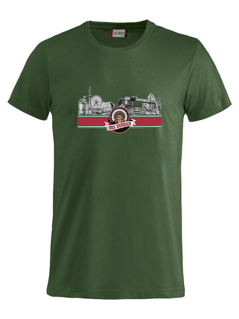 T-shirt Junior - GBG siluett, Green (Goa Gubbar Supportershop)