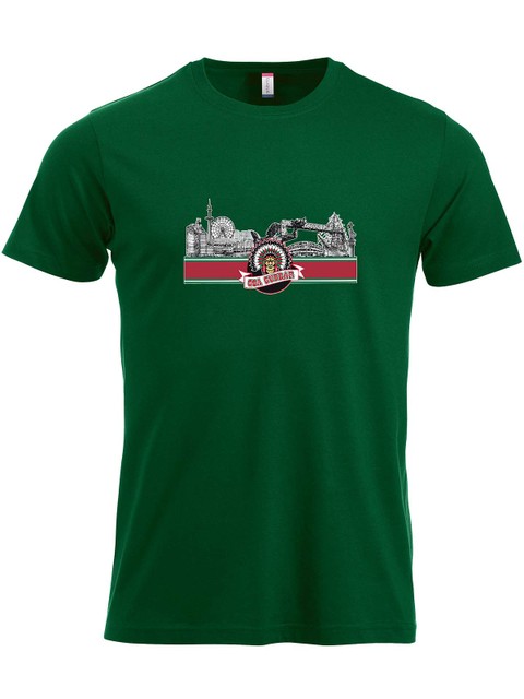 T-shirt - GBG siluett, Green (Goa Gubbar Supportershop)