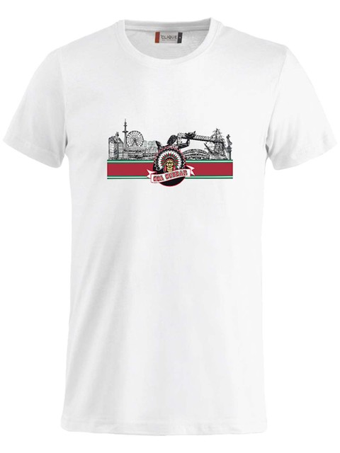 T-shirt Junior - GBG siluett, White (Goa Gubbar Supportershop)