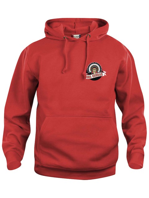 Hoodie - Small logo, Red (Goa Gubbar Supportershop)