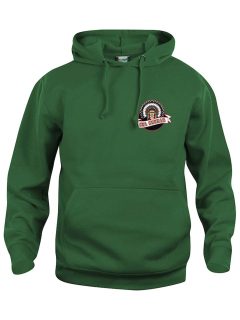 Hoodie - Small logo, Green (Goa Gubbar Supportershop)
