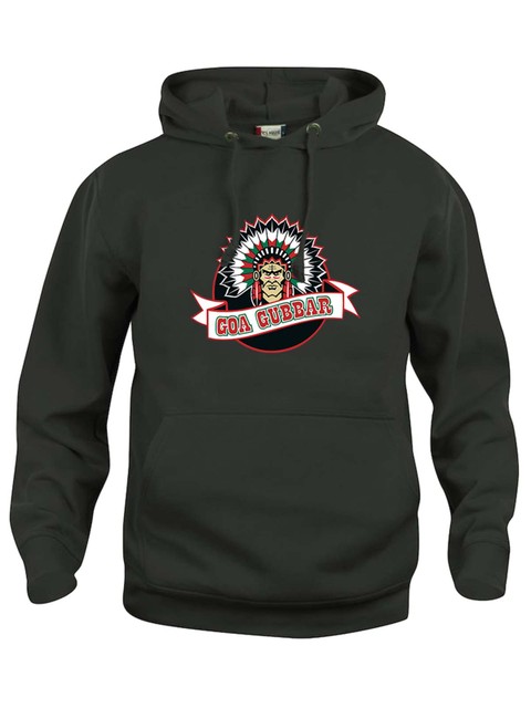 Hoodie - Big logo, Black (Goa Gubbar Supportershop)