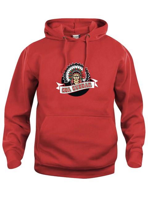 Hoodie - Big logo, Red (Goa Gubbar Supportershop)