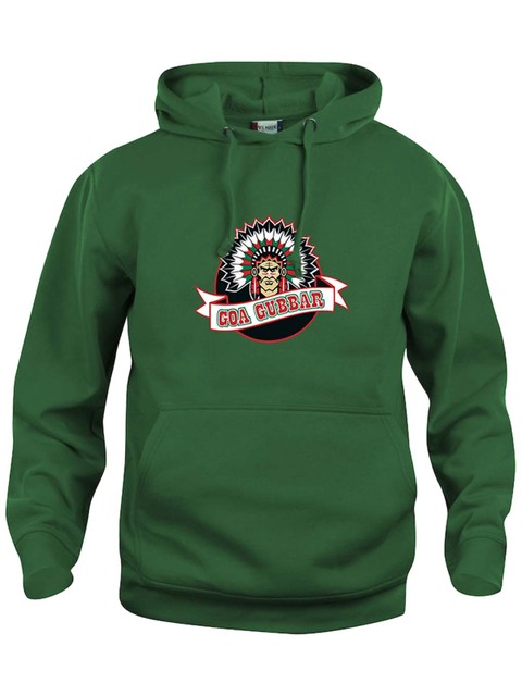 Hoodie - Big logo, Green (Goa Gubbar Supportershop)