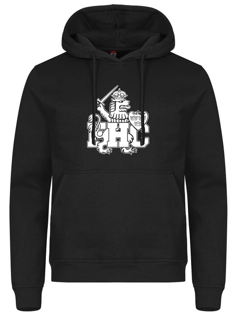 Hoodie - White lion, Black (Goa Gubbar Supportershop)