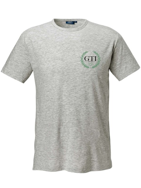 T-shirt - liten grönsvart logga, Grå (GTIs Gymnasieskola)