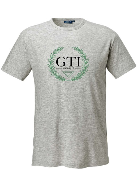 T-shirt - stor grönsvart logga, Grå (GTIs Gymnasieskola)