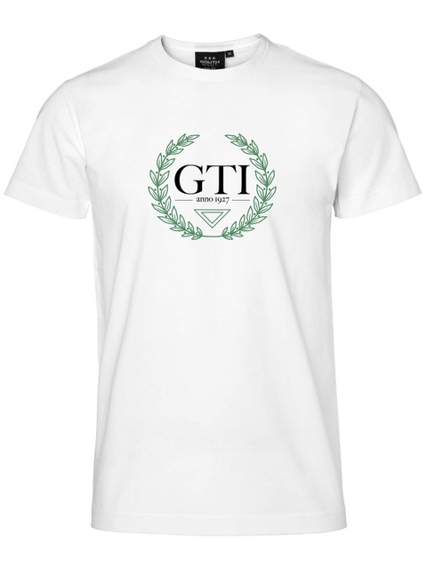 T-shirt - stor logga, Vit (GTIs Gymnasieskola)