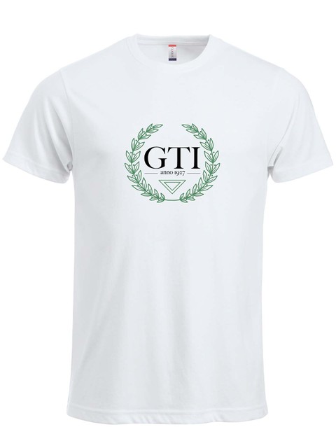 T-shirt - Big logo, White (GTIs Gymnasieskola)