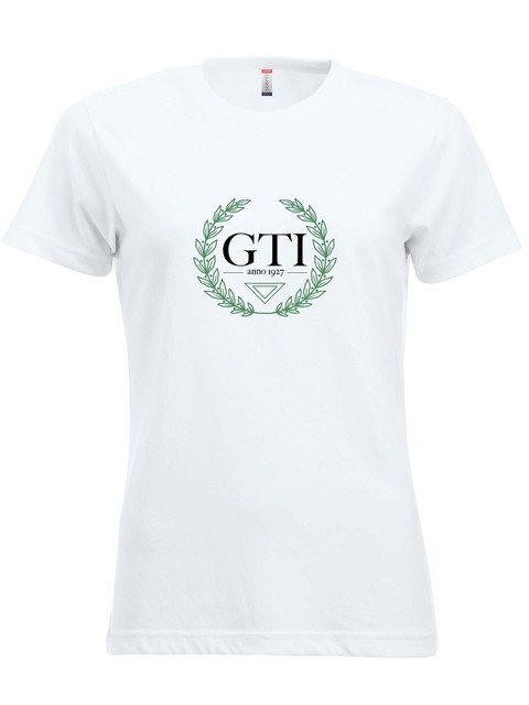 T-shirt - Big logo, White (GTIs Gymnasieskola)