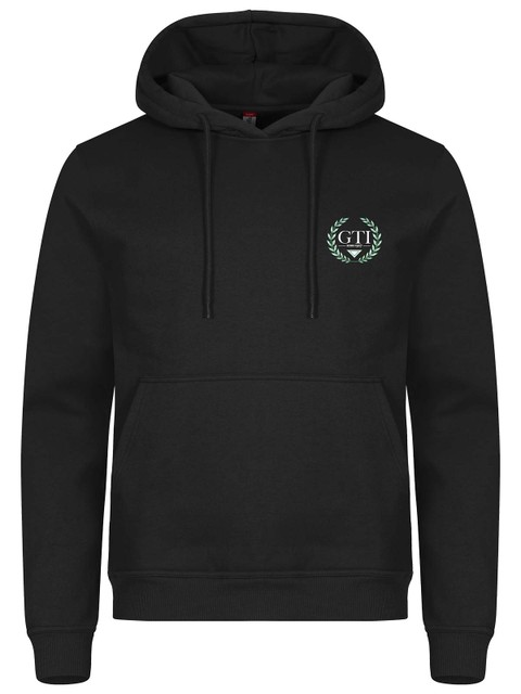Hoodtröja - Liten krans, Black (GTIs Gymnasieskola)