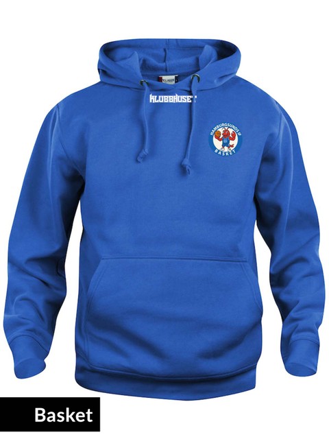 Hoodtröja Basic - Blå (Hamburgsunds IF - Basket)