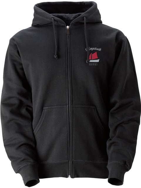 Kämpersvik Hood with dragkedja, Black