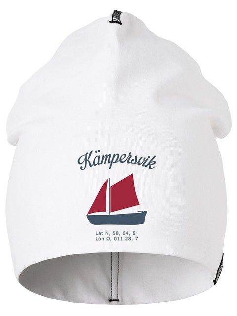 Kämpersvik Beanie, Vit (modell 1)