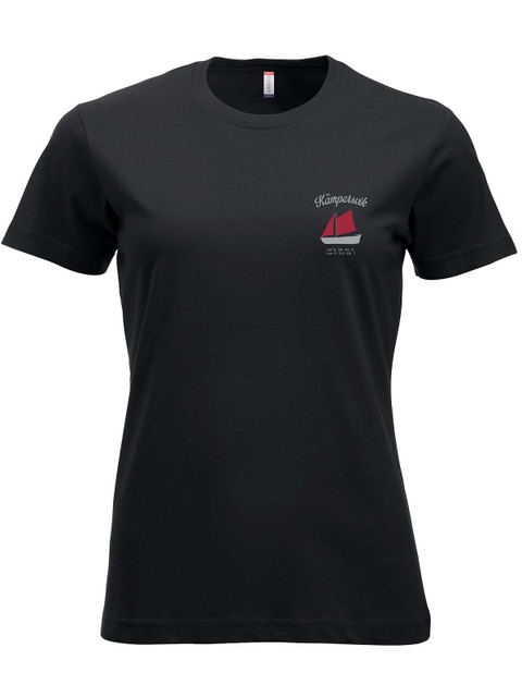 T-shirt - Dinghy, Black (Kämpersvik)