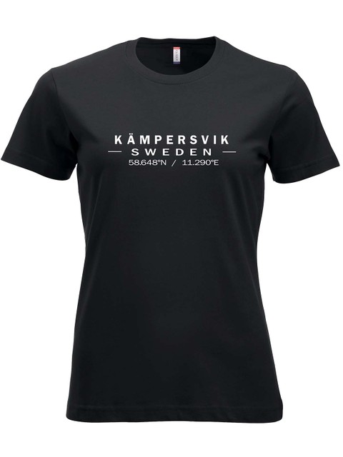 T-shirt - Big text logo, Black (Kämpersvik)