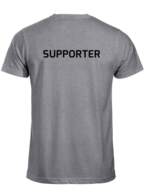 T-shirt - Supporter, Grey Melange (Mölnlycke IS)