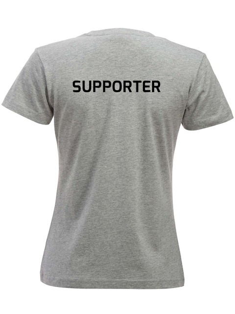 T-shirt - Supporter, Grey Melange (Mölnlycke IS)