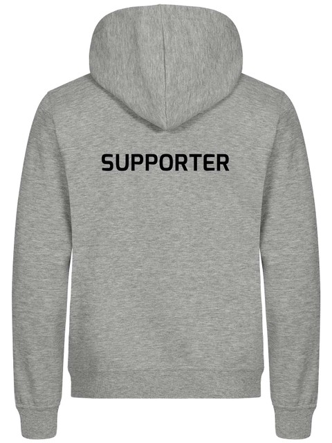 Hoodie - Supporter, Grey Melange (Mölnlycke IS)