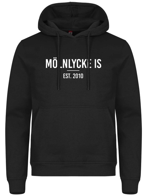 Hoodie - Supporter, Black (Mölnlycke IS)
