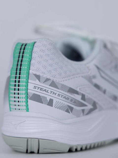 Mizuno Inomhussko Stealth Star 3 - JR White-Black-Frozen Emerald