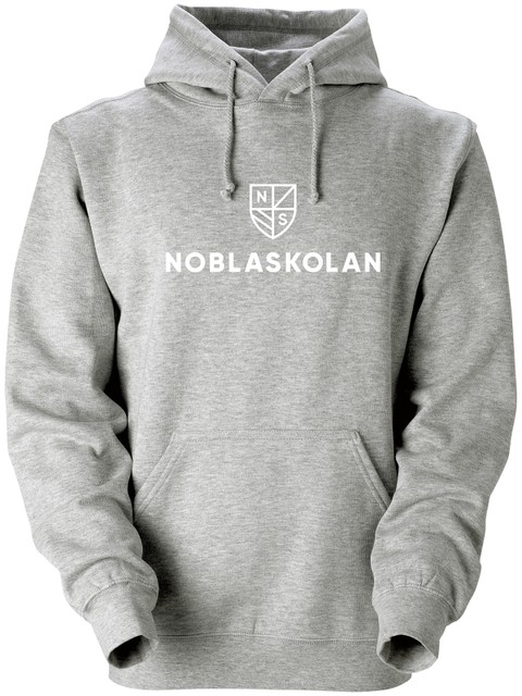 Hoodtröja, Grå #2 (Noblaskolan)