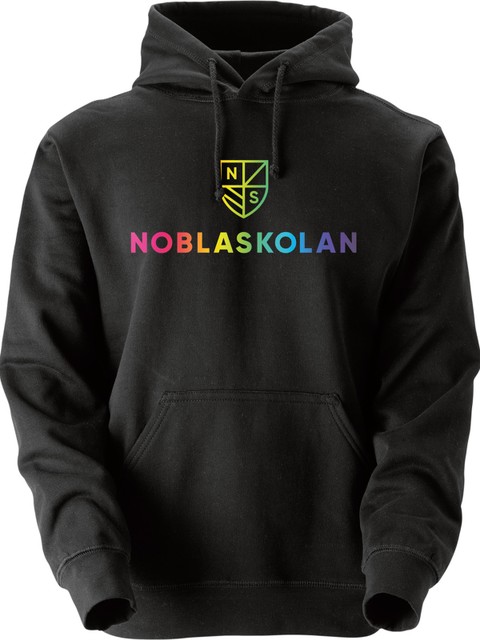 Hoodtröja, Svart #1 (Noblaskolan)