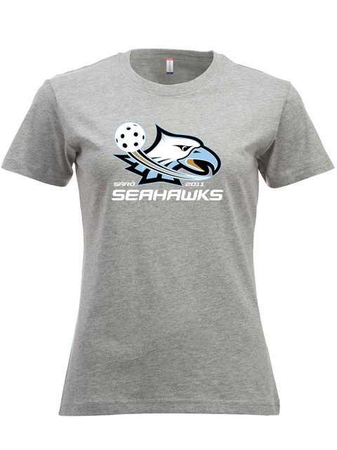 T-shirt - Supporter, Grey Melange (Särö Seahawks)