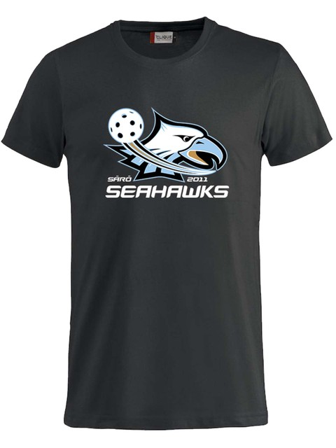 T-shirt Junior - Supporter, Black (Särö Seahawks)