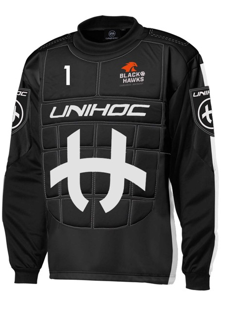 Unihoc Goalie Jersey Shield (Sandareds IBS)