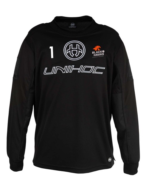 Unihoc Goalie Jersey INFERNO, Black (Sandareds IBS)
