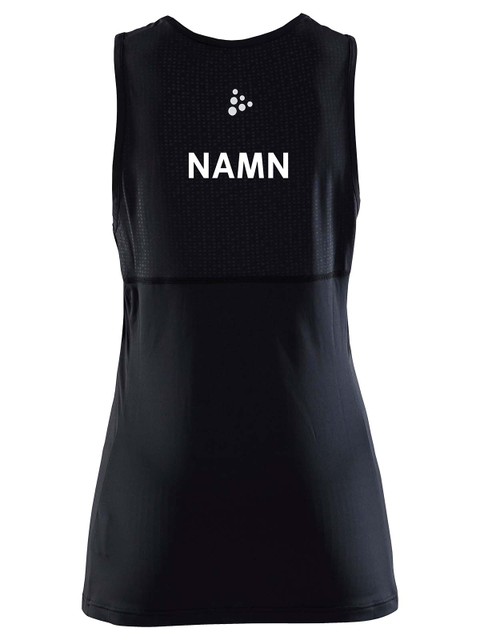 Craft Singlet RUSH Slim, Black (Södra Sandby Tennis)