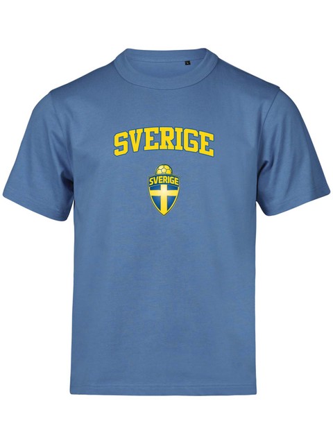 T-shirt Loose Fit SVERIGE, Ocean Blue