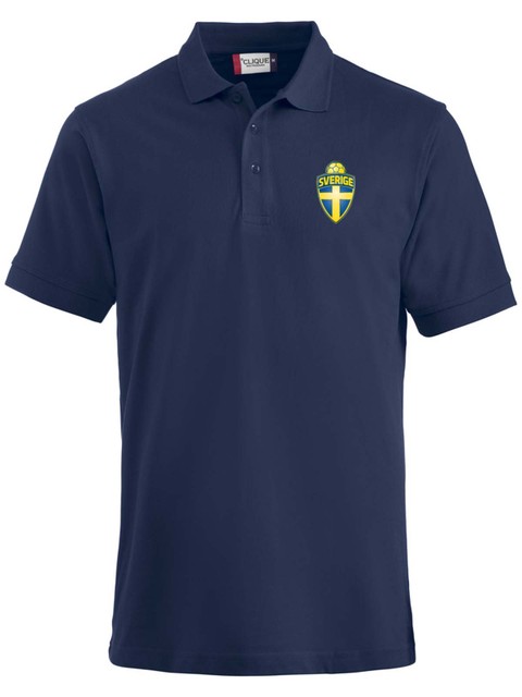 Pikéskjorta SVERIGE, Navy