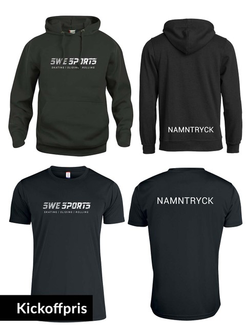 Clique Paket Hoodtröja + T-shirt Basic (SWESPORTS)