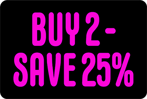 Buy 2, and save 25%. Valid only on the new colours Frost Magenta and Frost Light Blue, until Aug 31.